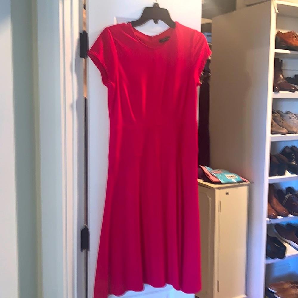 Nanette Lepore berry red a-line dress